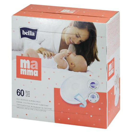 Вкладыши лактационные для кормящих мам Bella Mamma (Белла Мамма) с липкой полоской №60